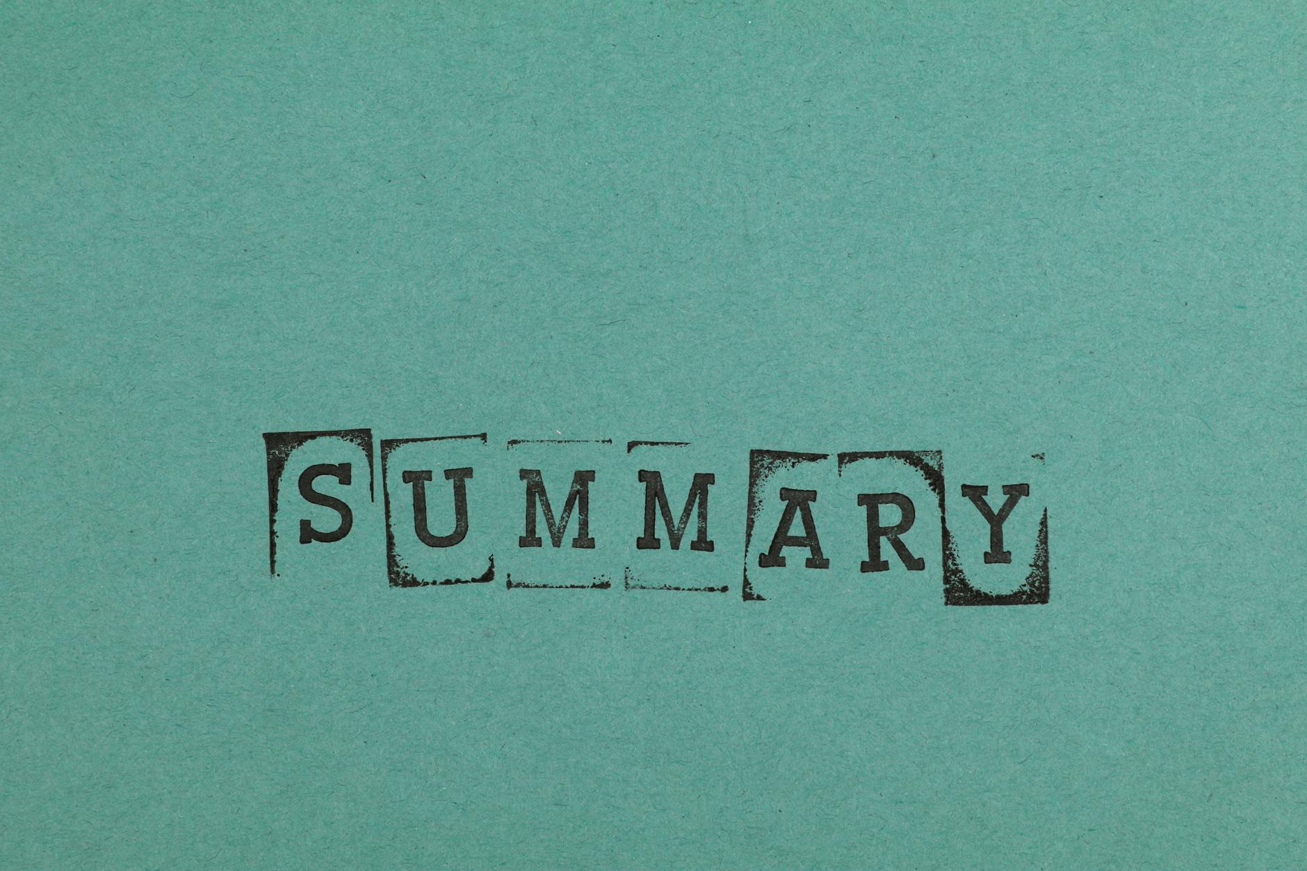 Practical Summary What to Do This Week